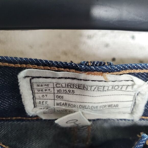 Current/Elliott size 24 straight leg darkness jeans 10.15.9.5 - Picture 4 of 10